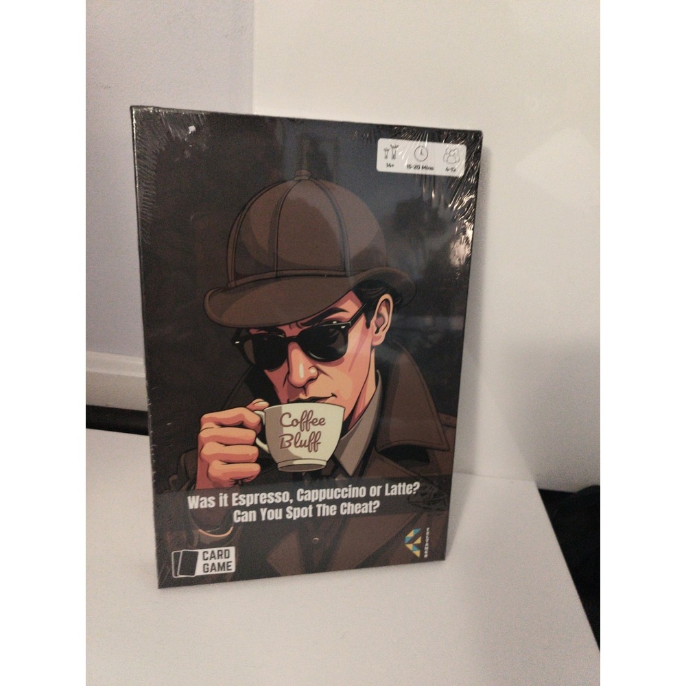 Coffee Bluff Card Game Eletango Was It Espresso Cappuccino Latte Party Game New